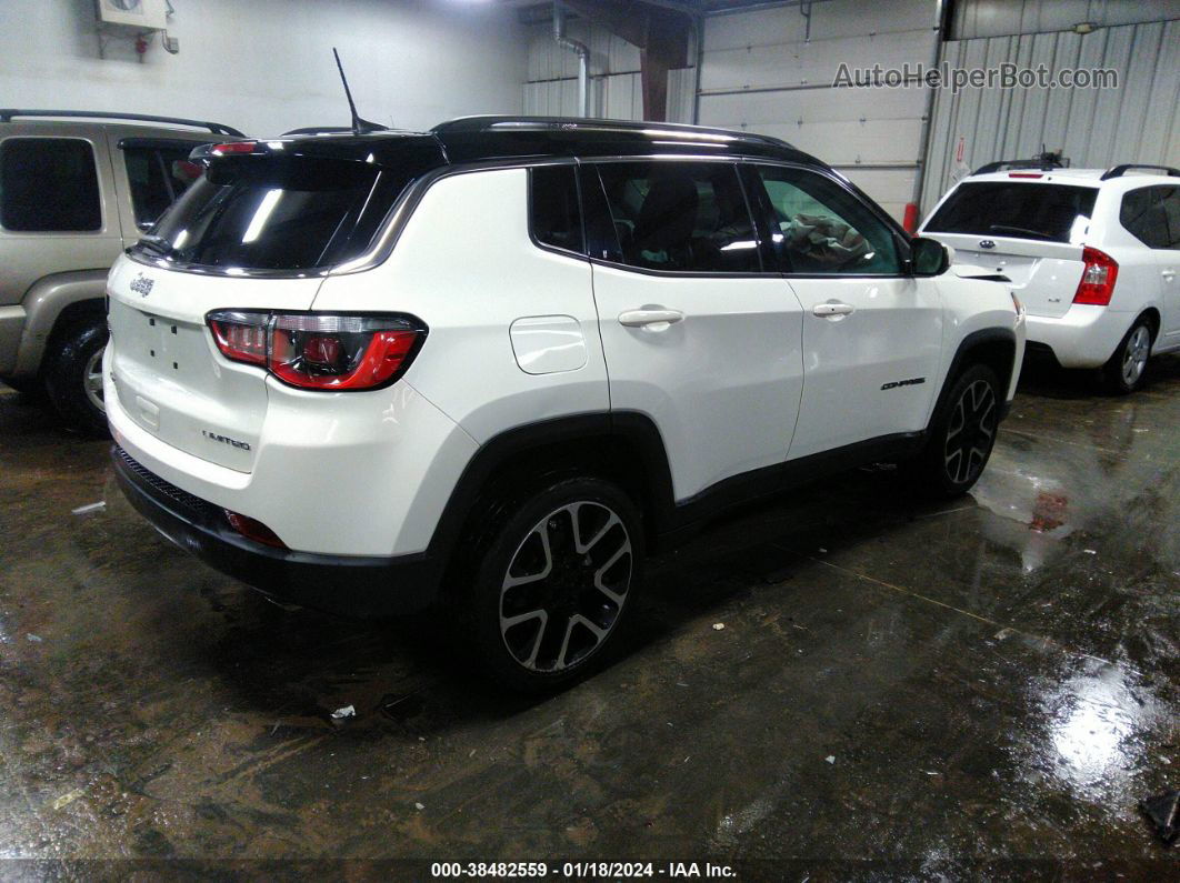 2018 Jeep Compass Limited 4x4 White vin: 3C4NJDCB9JT290749