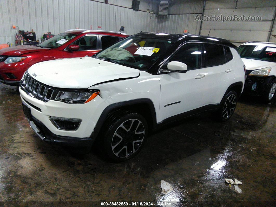 2018 Jeep Compass Limited 4x4 White vin: 3C4NJDCB9JT290749