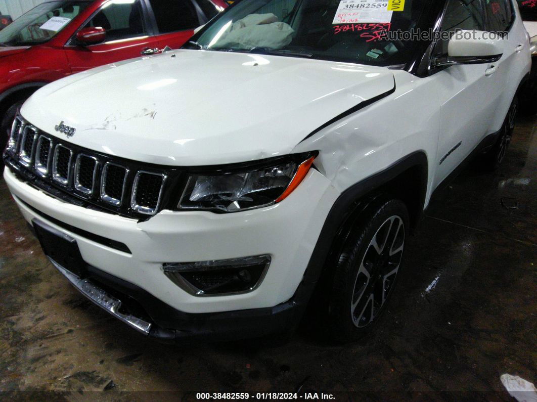 2018 Jeep Compass Limited 4x4 White vin: 3C4NJDCB9JT290749