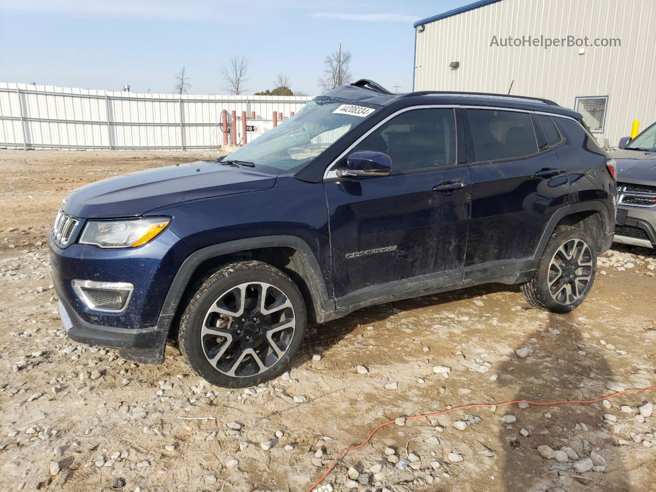 2018 Jeep Compass Limited Синий vin: 3C4NJDCB9JT423980