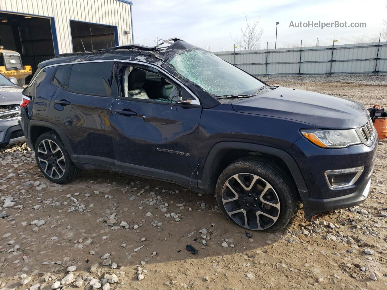 2018 Jeep Compass Limited Синий vin: 3C4NJDCB9JT423980