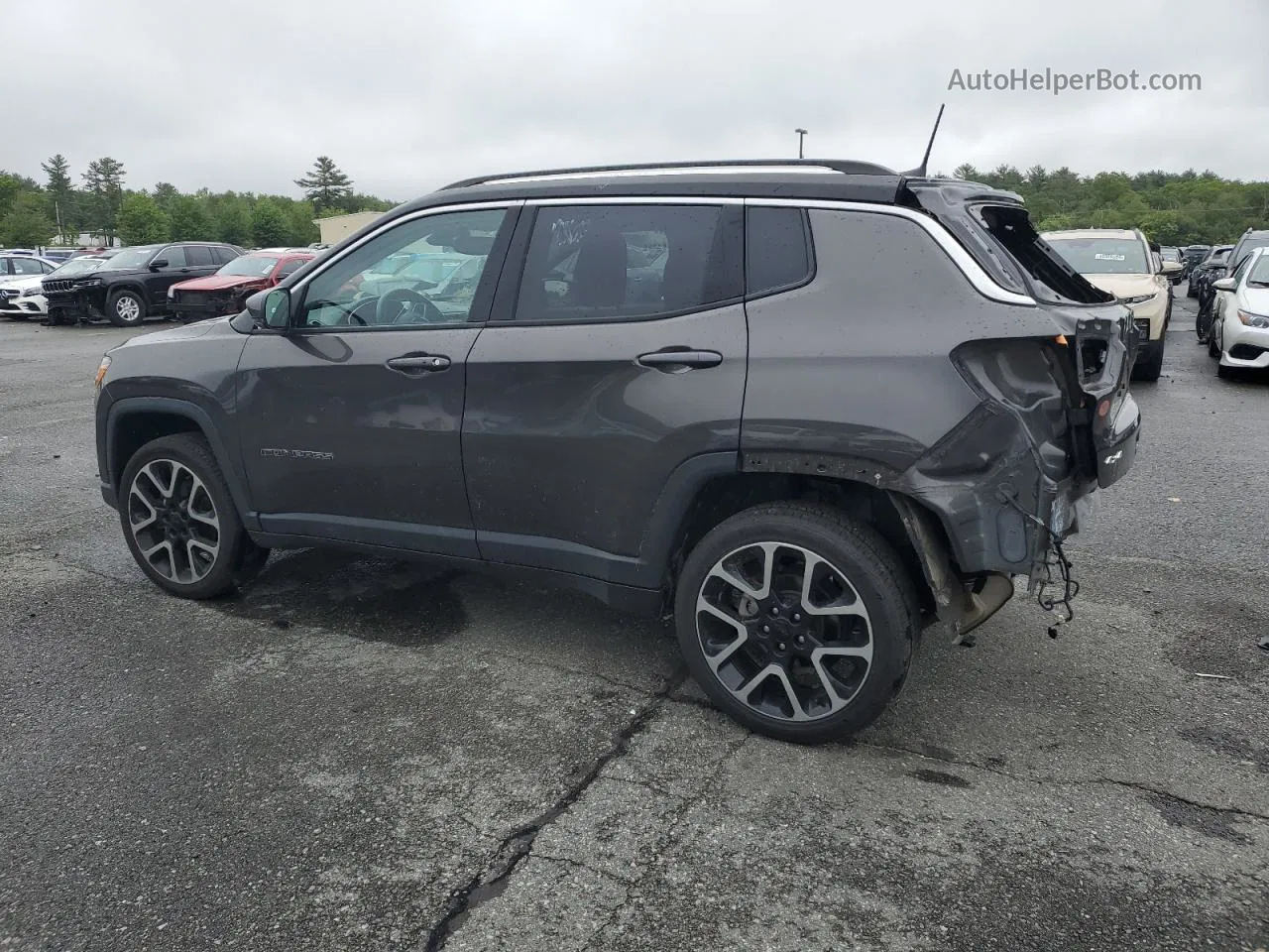 2018 Jeep Compass Limited Серый vin: 3C4NJDCBXJT101929