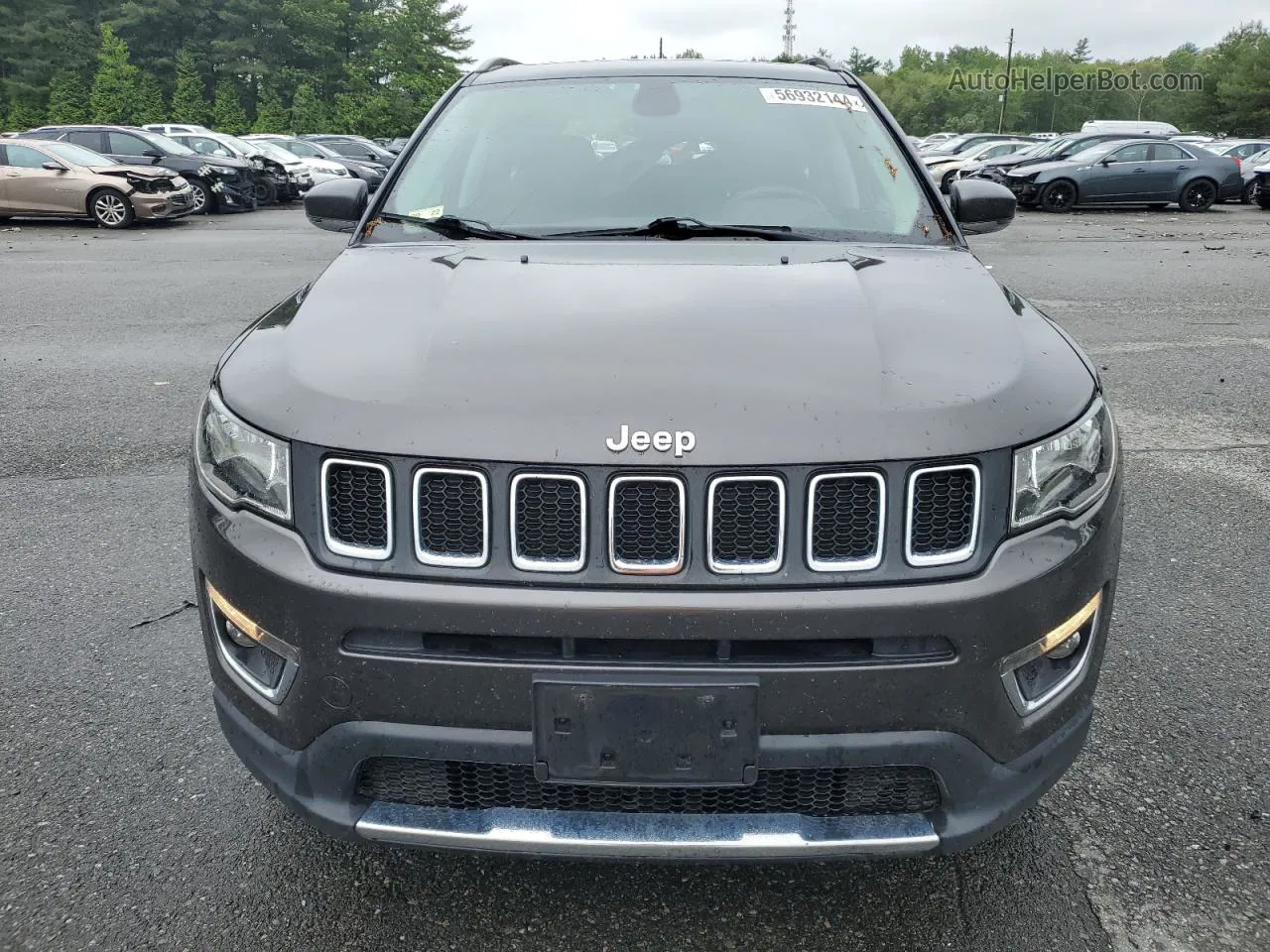 2018 Jeep Compass Limited Серый vin: 3C4NJDCBXJT101929