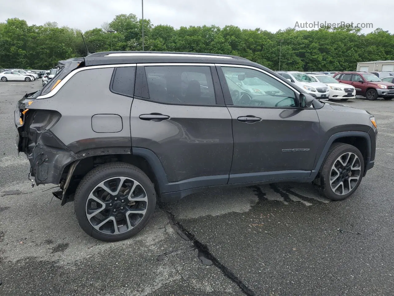 2018 Jeep Compass Limited Gray vin: 3C4NJDCBXJT101929