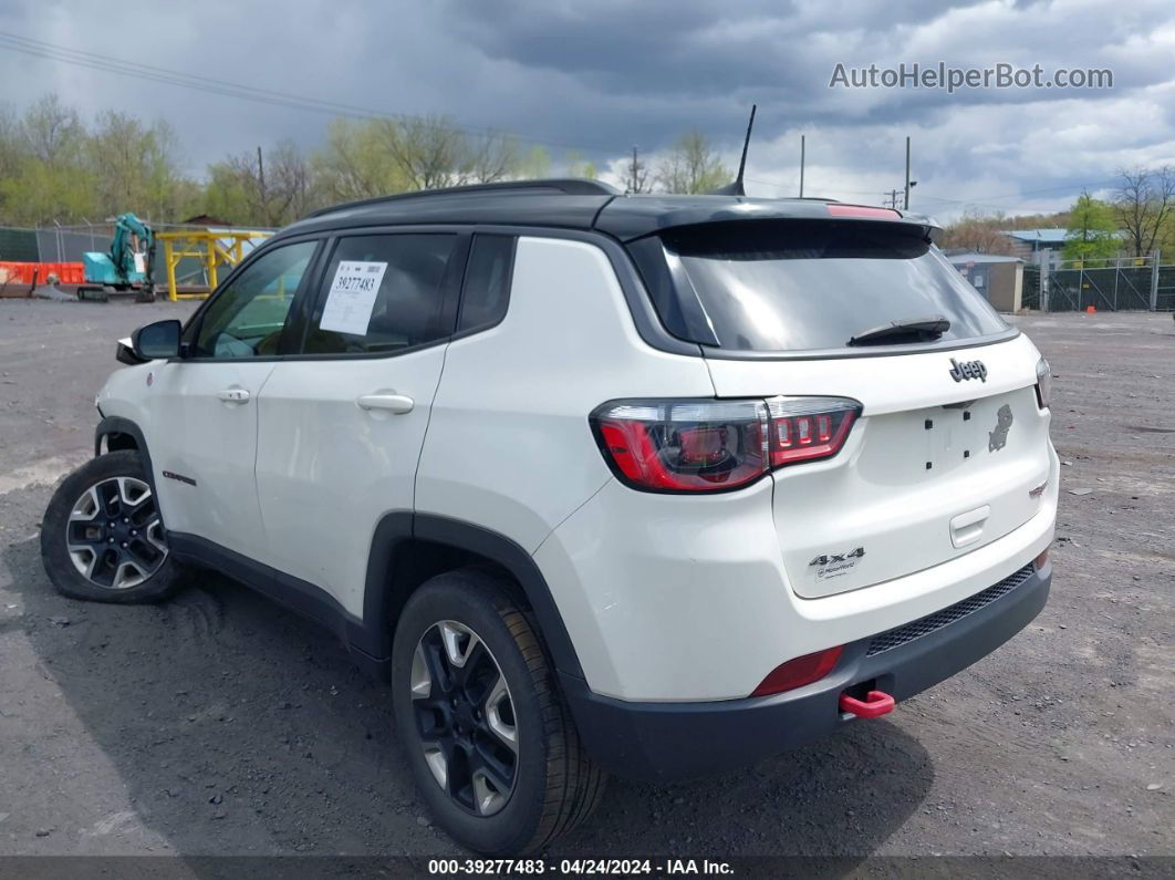 2018 Jeep Compass Trailhawk 4x4 White vin: 3C4NJDDB0JT115420