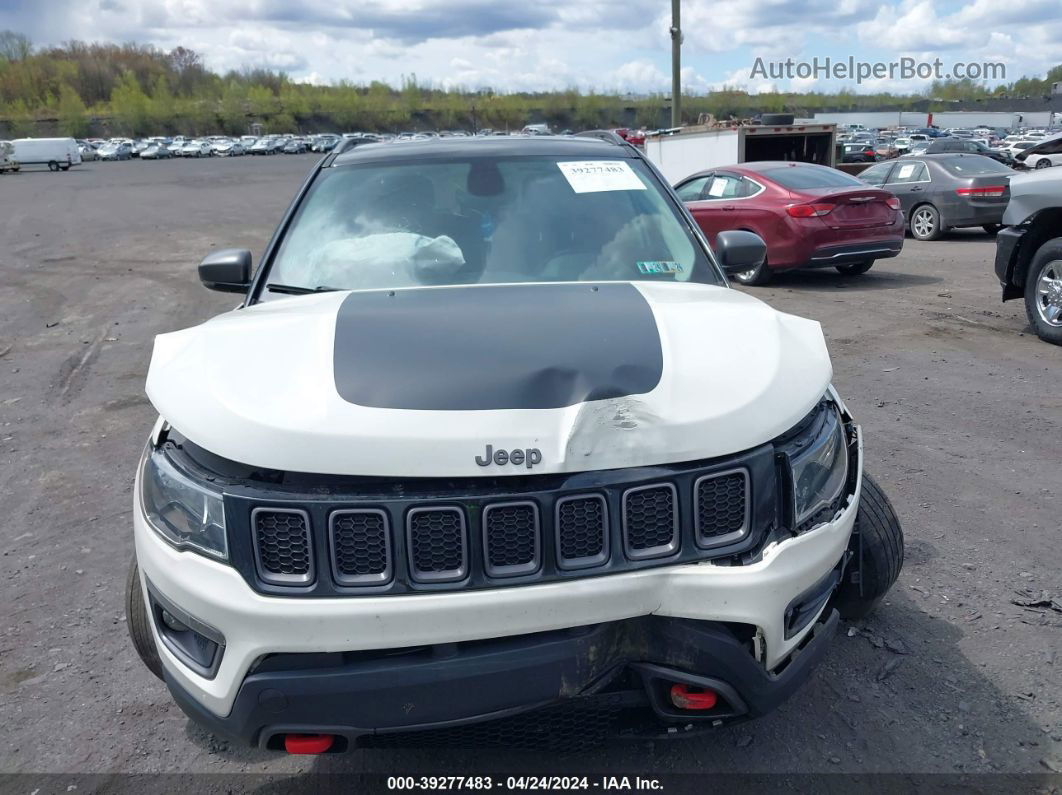 2018 Jeep Compass Trailhawk 4x4 White vin: 3C4NJDDB0JT115420