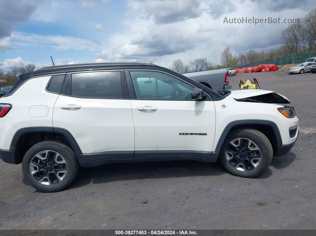 2018 Jeep Compass Trailhawk 4x4 White vin: 3C4NJDDB0JT115420