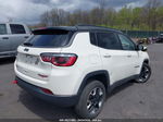 2018 Jeep Compass Trailhawk 4x4 White vin: 3C4NJDDB0JT115420