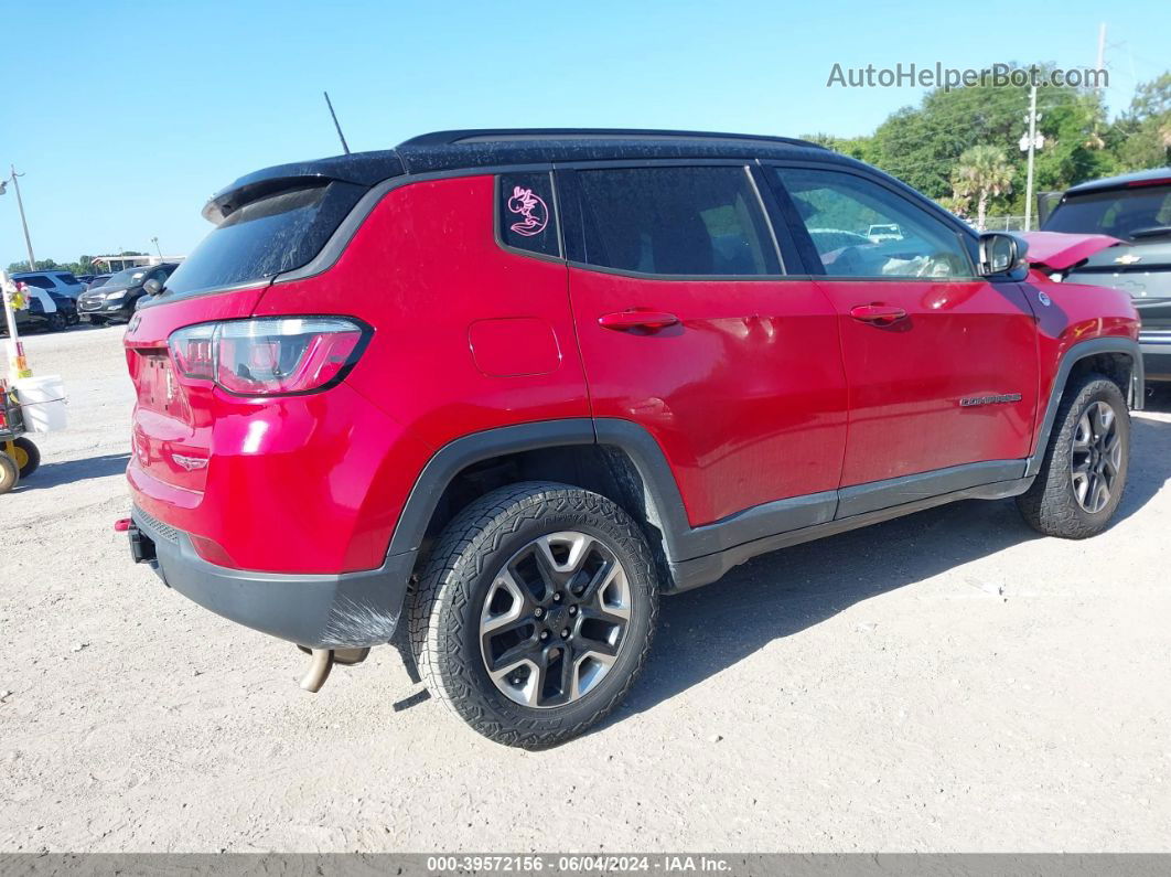 2018 Jeep Compass Trailhawk 4x4 Red vin: 3C4NJDDB0JT129012