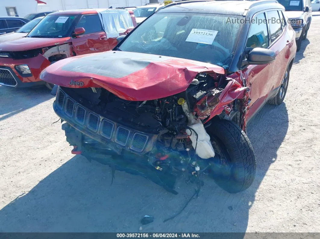 2018 Jeep Compass Trailhawk 4x4 Red vin: 3C4NJDDB0JT129012