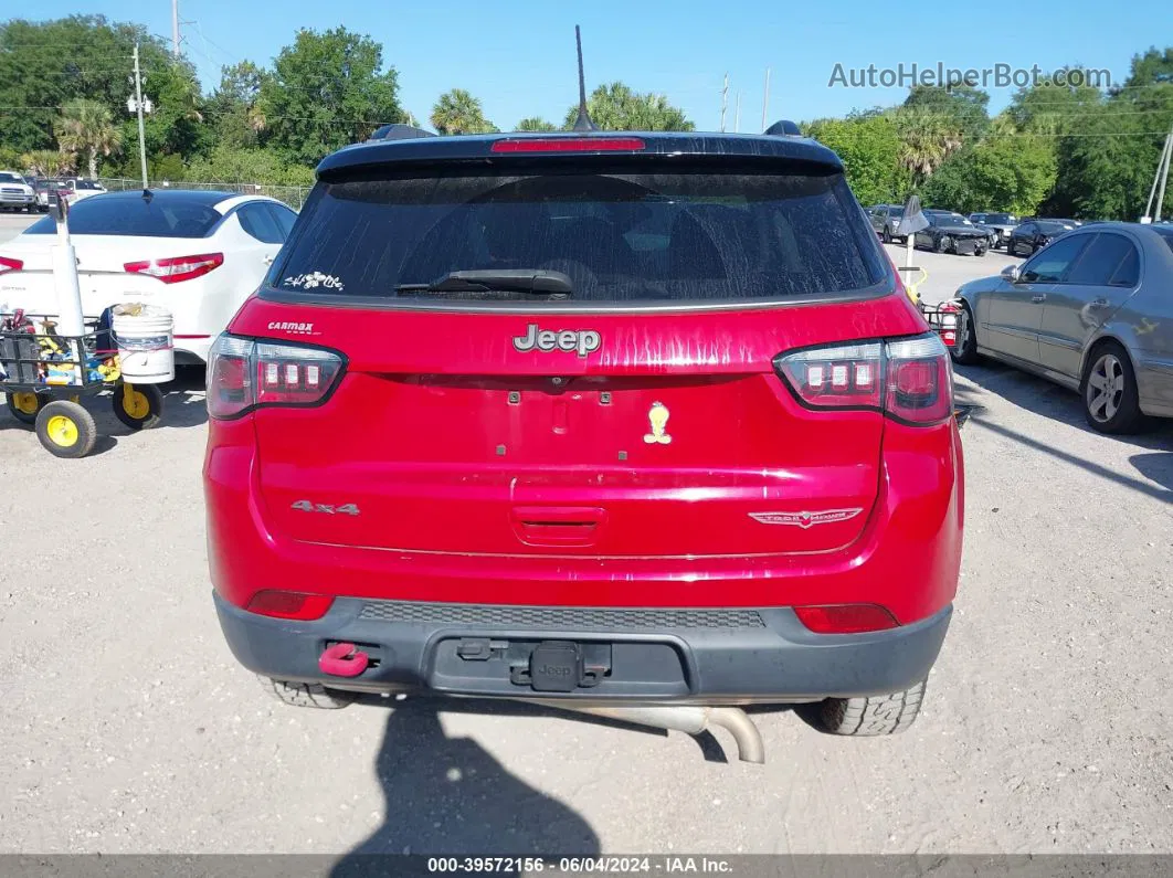 2018 Jeep Compass Trailhawk 4x4 Red vin: 3C4NJDDB0JT129012