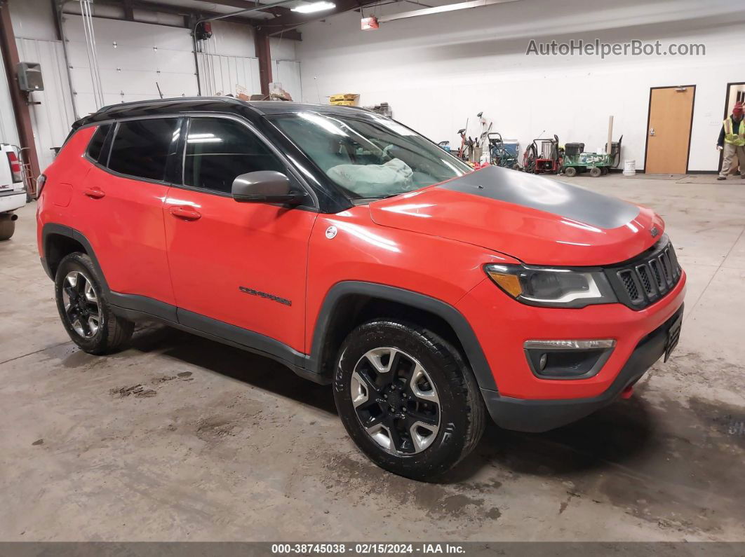 2018 Jeep Compass Trailhawk 4x4 Orange vin: 3C4NJDDB0JT185774