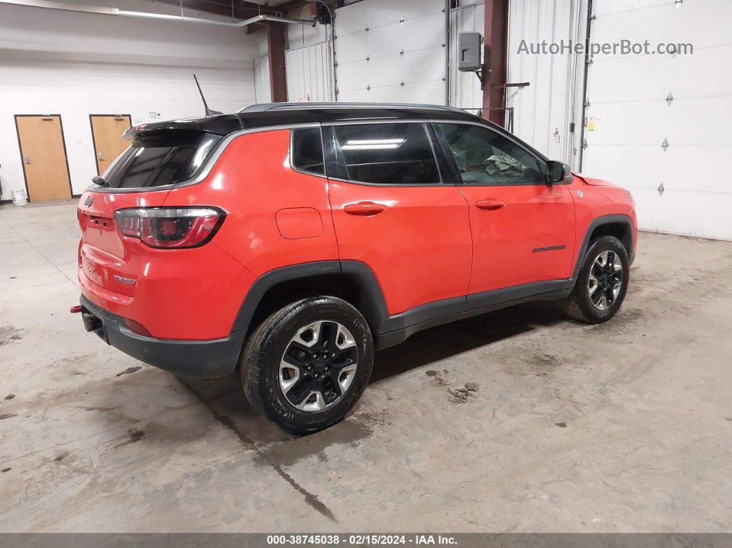 2018 Jeep Compass Trailhawk 4x4 Orange vin: 3C4NJDDB0JT185774