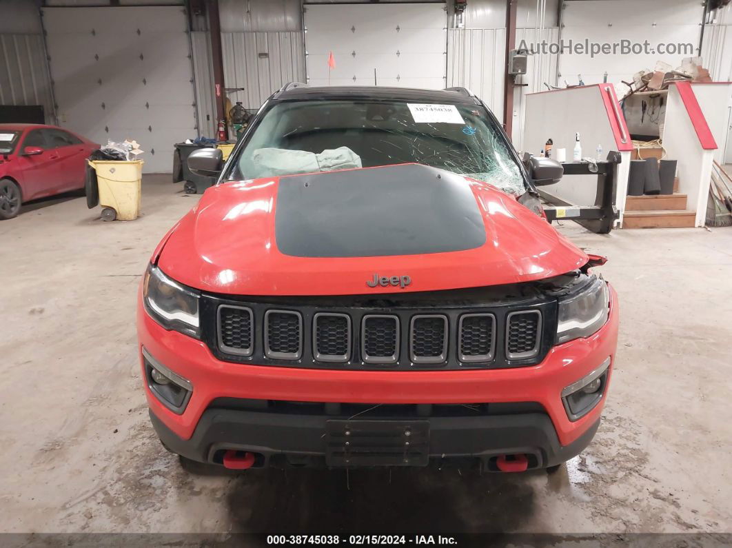 2018 Jeep Compass Trailhawk 4x4 Orange vin: 3C4NJDDB0JT185774