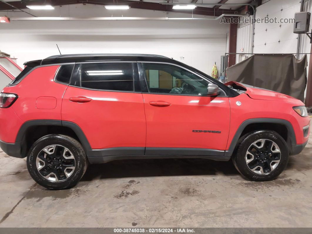 2018 Jeep Compass Trailhawk 4x4 Orange vin: 3C4NJDDB0JT185774