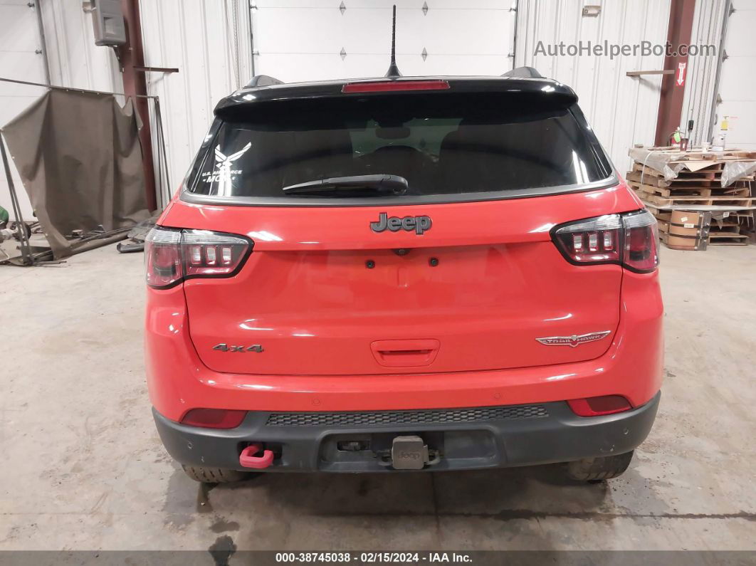 2018 Jeep Compass Trailhawk 4x4 Orange vin: 3C4NJDDB0JT185774