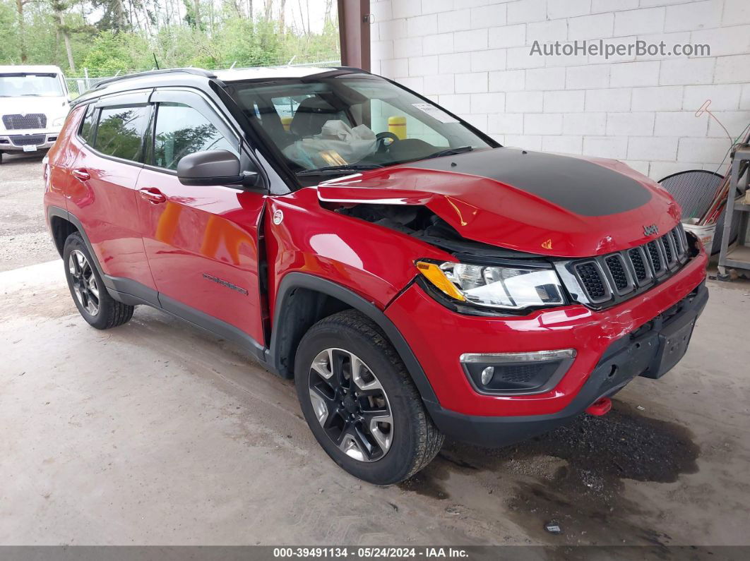 2018 Jeep Compass Trailhawk 4x4 Red vin: 3C4NJDDB0JT191946