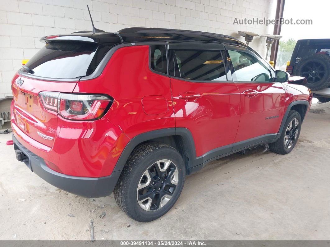 2018 Jeep Compass Trailhawk 4x4 Red vin: 3C4NJDDB0JT191946