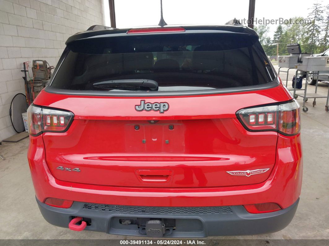 2018 Jeep Compass Trailhawk 4x4 Red vin: 3C4NJDDB0JT191946