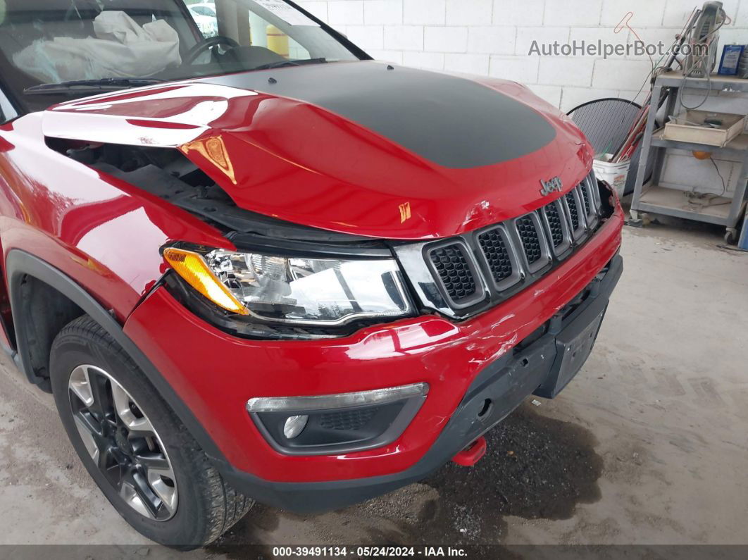 2018 Jeep Compass Trailhawk 4x4 Red vin: 3C4NJDDB0JT191946