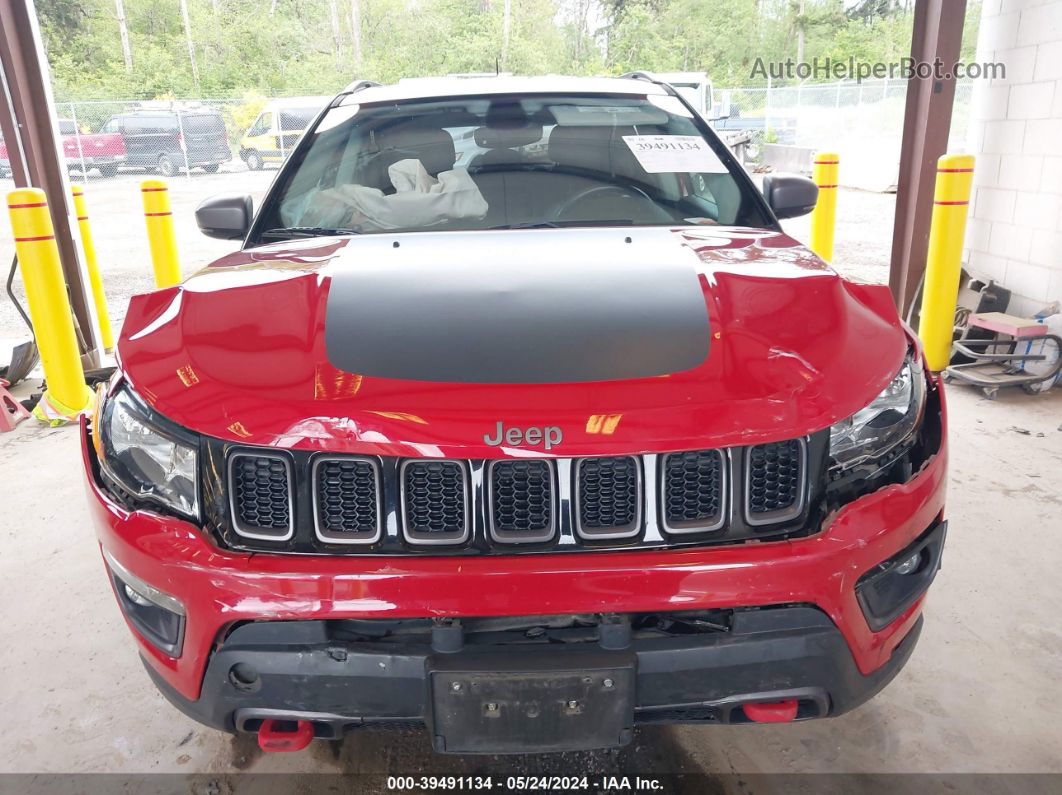 2018 Jeep Compass Trailhawk 4x4 Red vin: 3C4NJDDB0JT191946