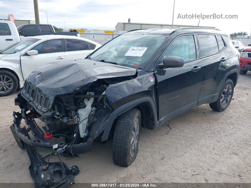 2018 Jeep Compass Trailhawk 4x4 Black vin: 3C4NJDDB2JT130078