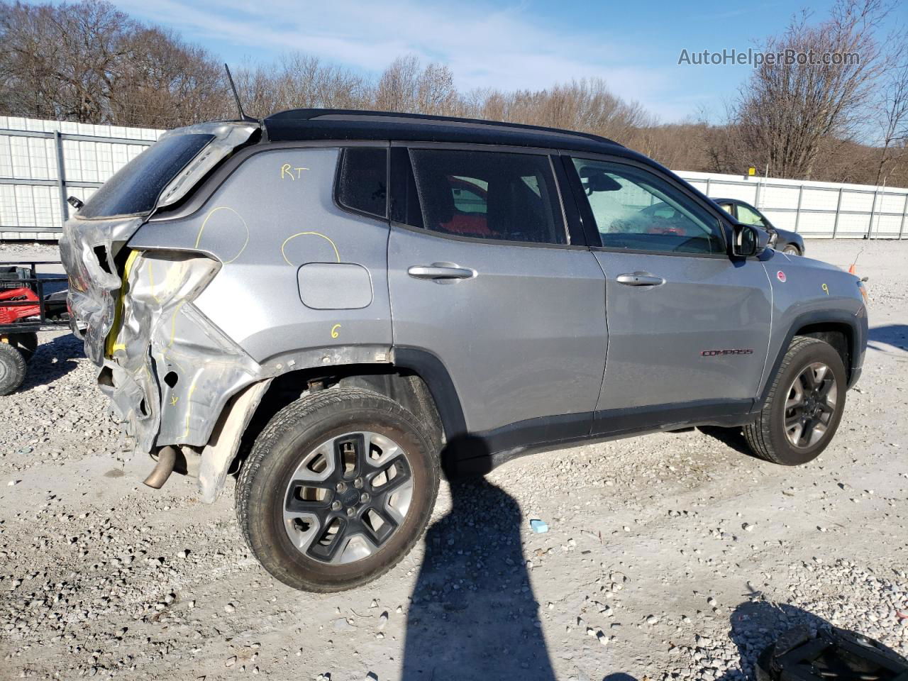 2018 Jeep Compass Trailhawk Серебряный vin: 3C4NJDDB3JT231260