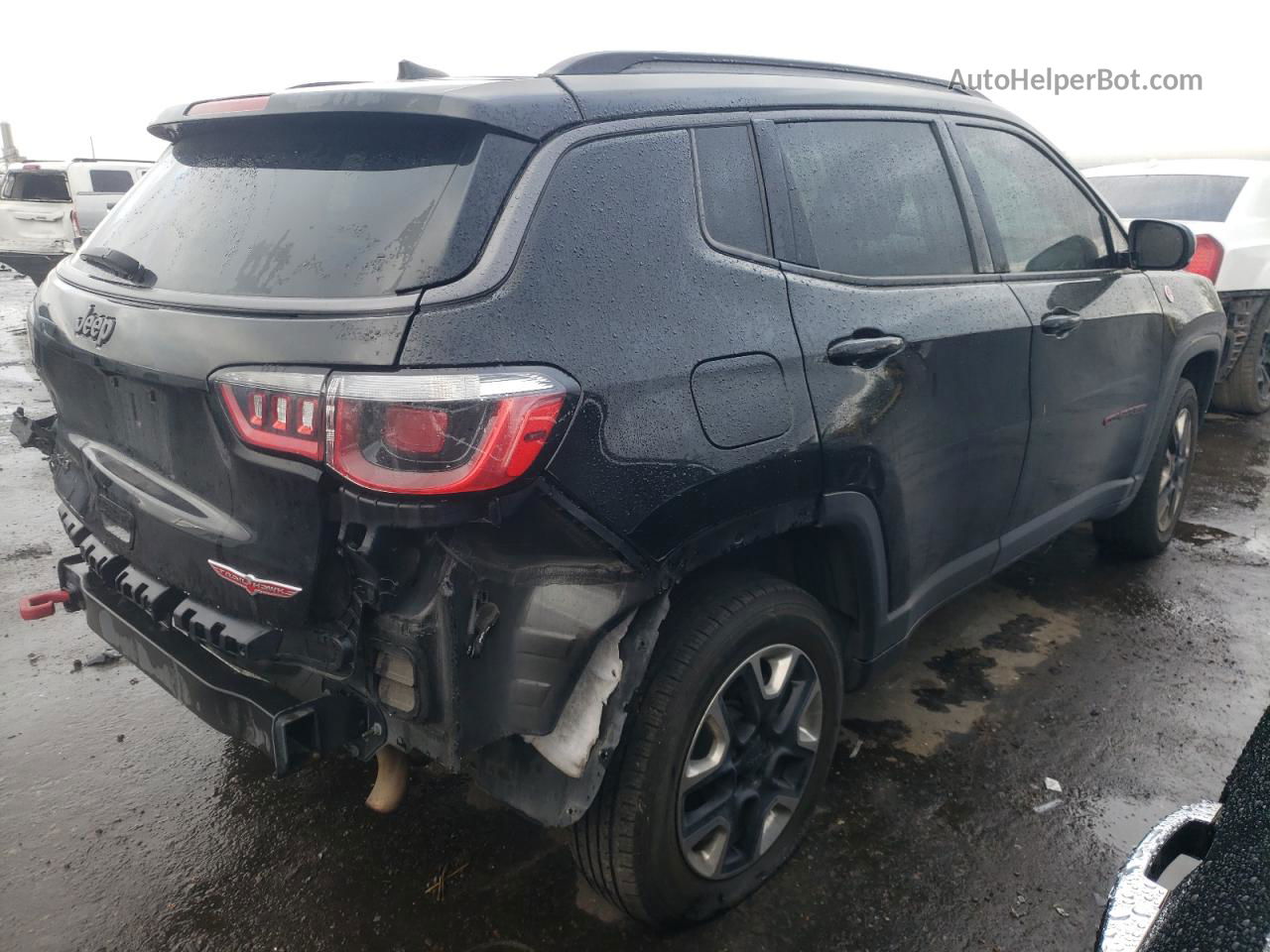 2018 Jeep Compass Trailhawk Black vin: 3C4NJDDB3JT451076