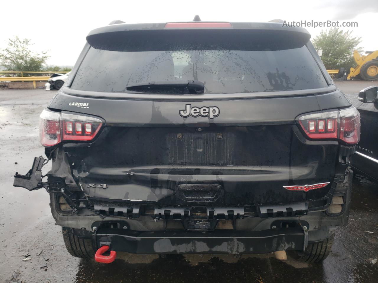 2018 Jeep Compass Trailhawk Black vin: 3C4NJDDB3JT451076