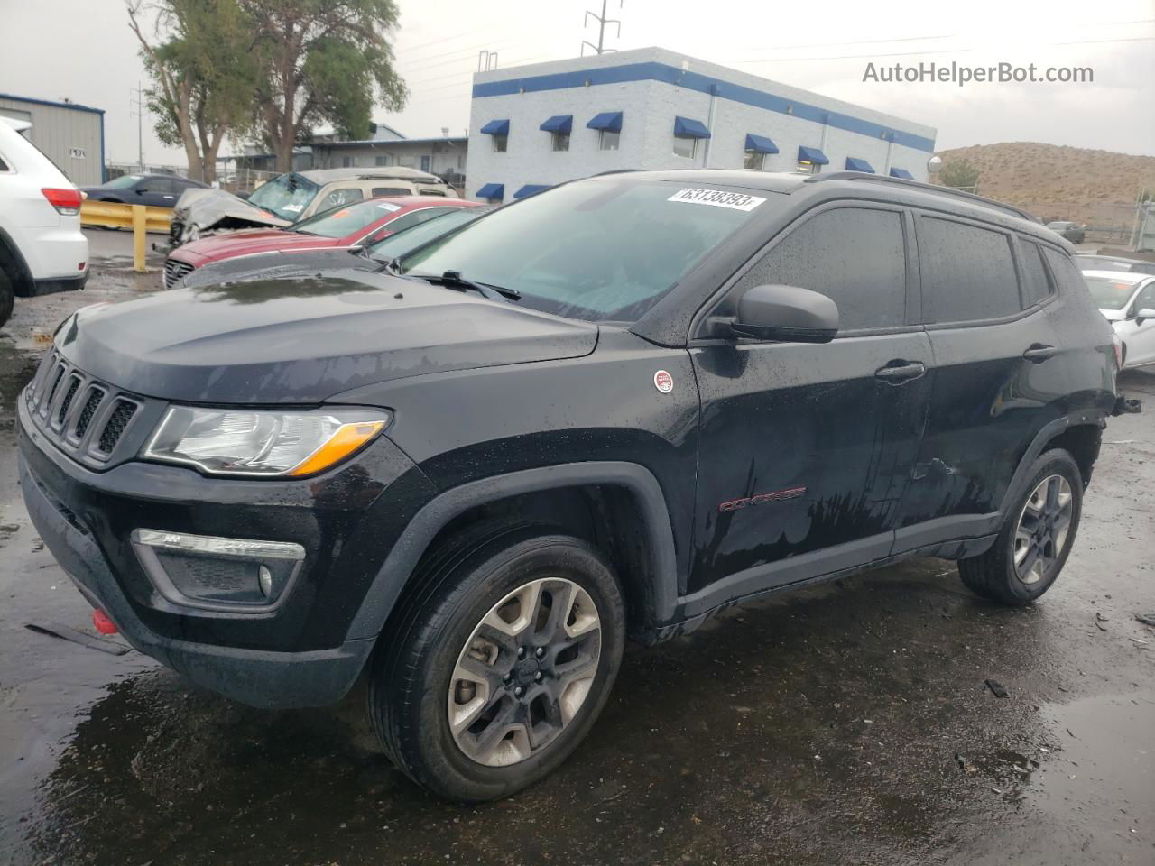 2018 Jeep Compass Trailhawk Черный vin: 3C4NJDDB3JT451076