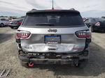 2018 Jeep Compass Trailhawk Silver vin: 3C4NJDDB4JT441639