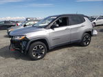 2018 Jeep Compass Trailhawk Silver vin: 3C4NJDDB4JT441639