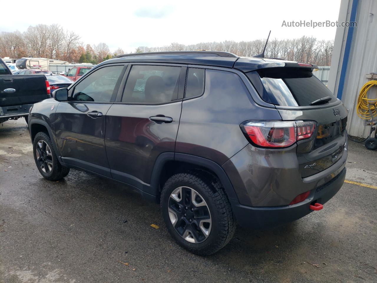 2018 Jeep Compass Trailhawk Gray vin: 3C4NJDDB5JT129703