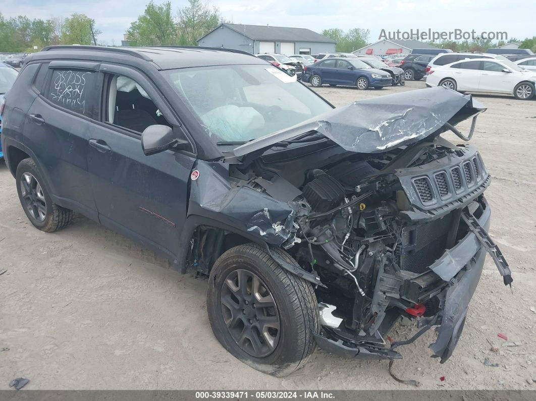 2018 Jeep Compass Trailhawk 4x4 Gray vin: 3C4NJDDB5JT259187