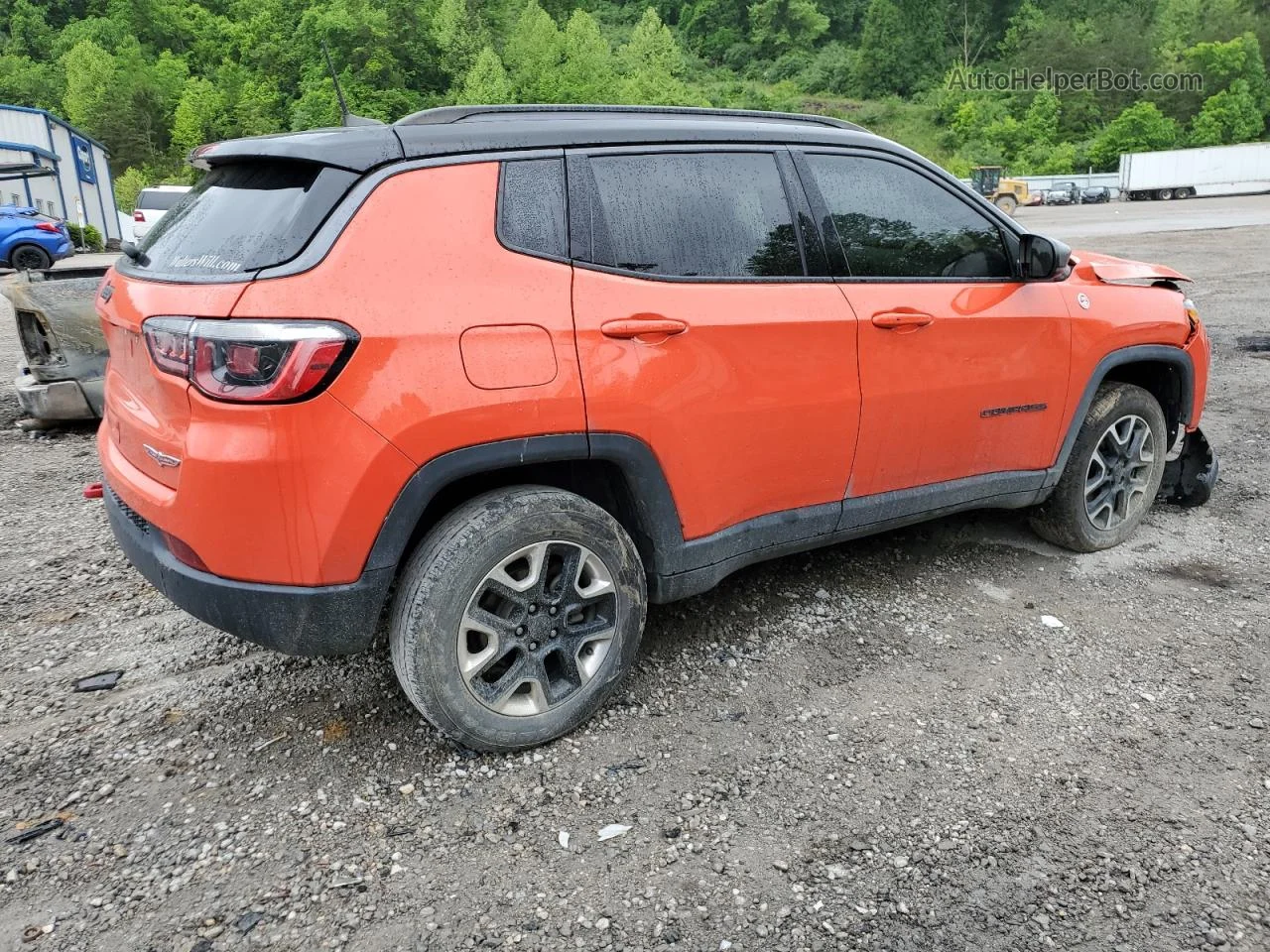 2018 Jeep Compass Trailhawk Orange vin: 3C4NJDDB7JT264200