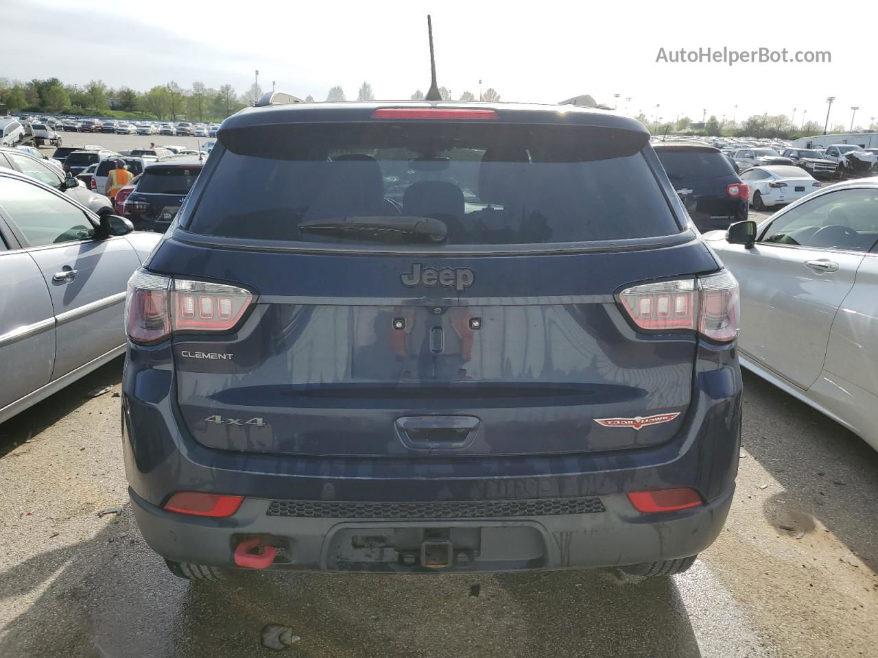 2018 Jeep Compass Trailhawk Blue vin: 3C4NJDDB8JT238737