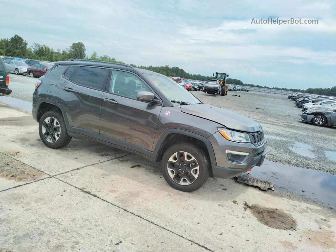 2018 Jeep Compass Trailhawk Gray vin: 3C4NJDDB8JT342452