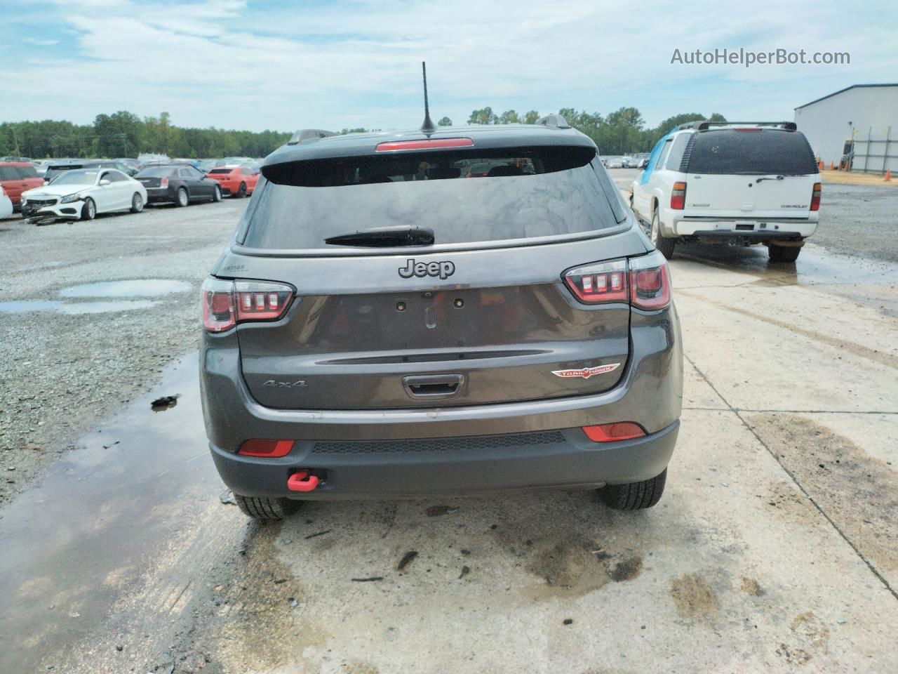 2018 Jeep Compass Trailhawk Gray vin: 3C4NJDDB8JT342452