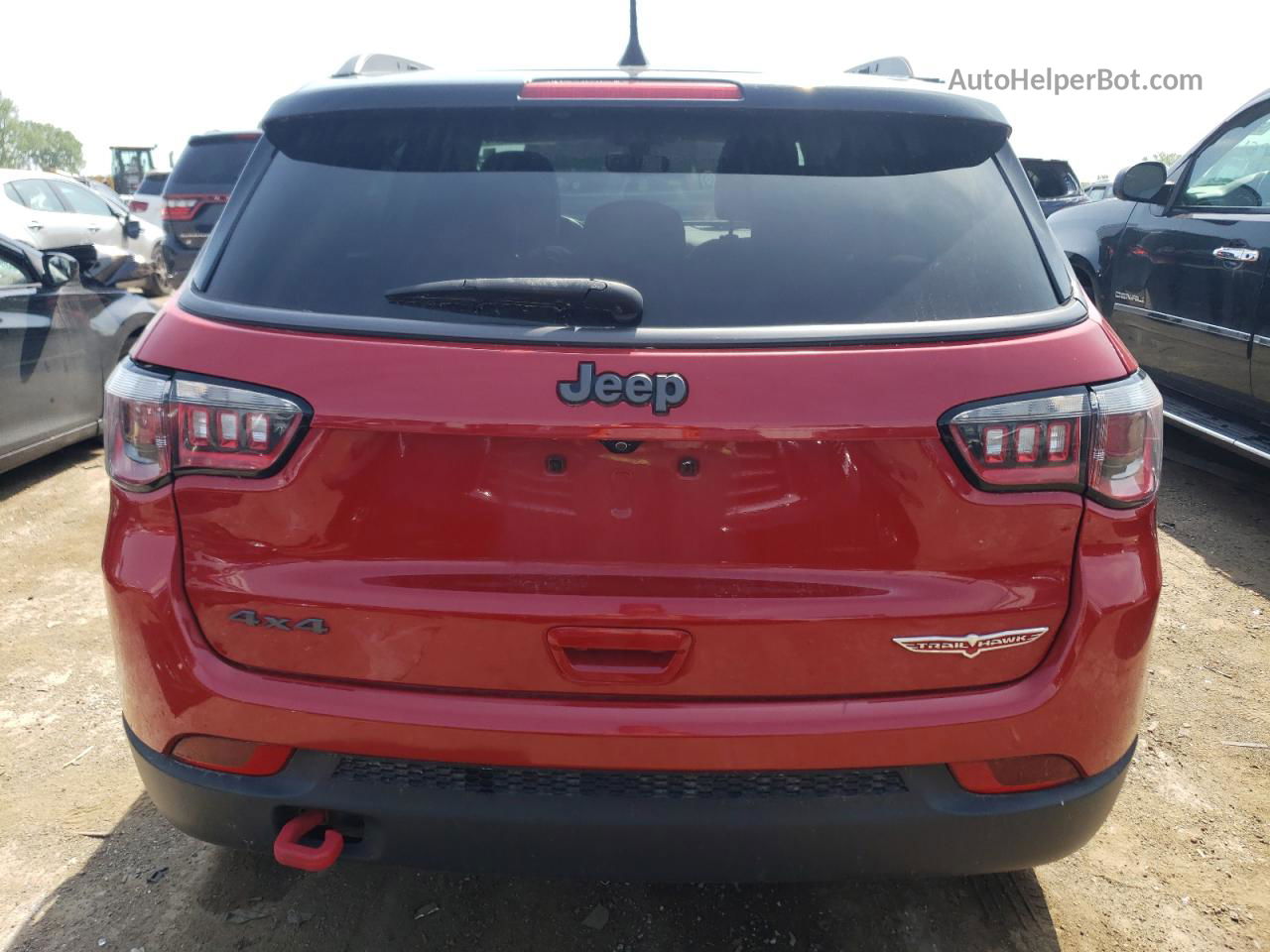 2018 Jeep Compass Trailhawk Красный vin: 3C4NJDDB8JT451106