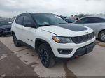 2018 Jeep Compass Trailhawk 4x4 White vin: 3C4NJDDB8JT478774