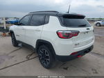 2018 Jeep Compass Trailhawk 4x4 White vin: 3C4NJDDB8JT478774