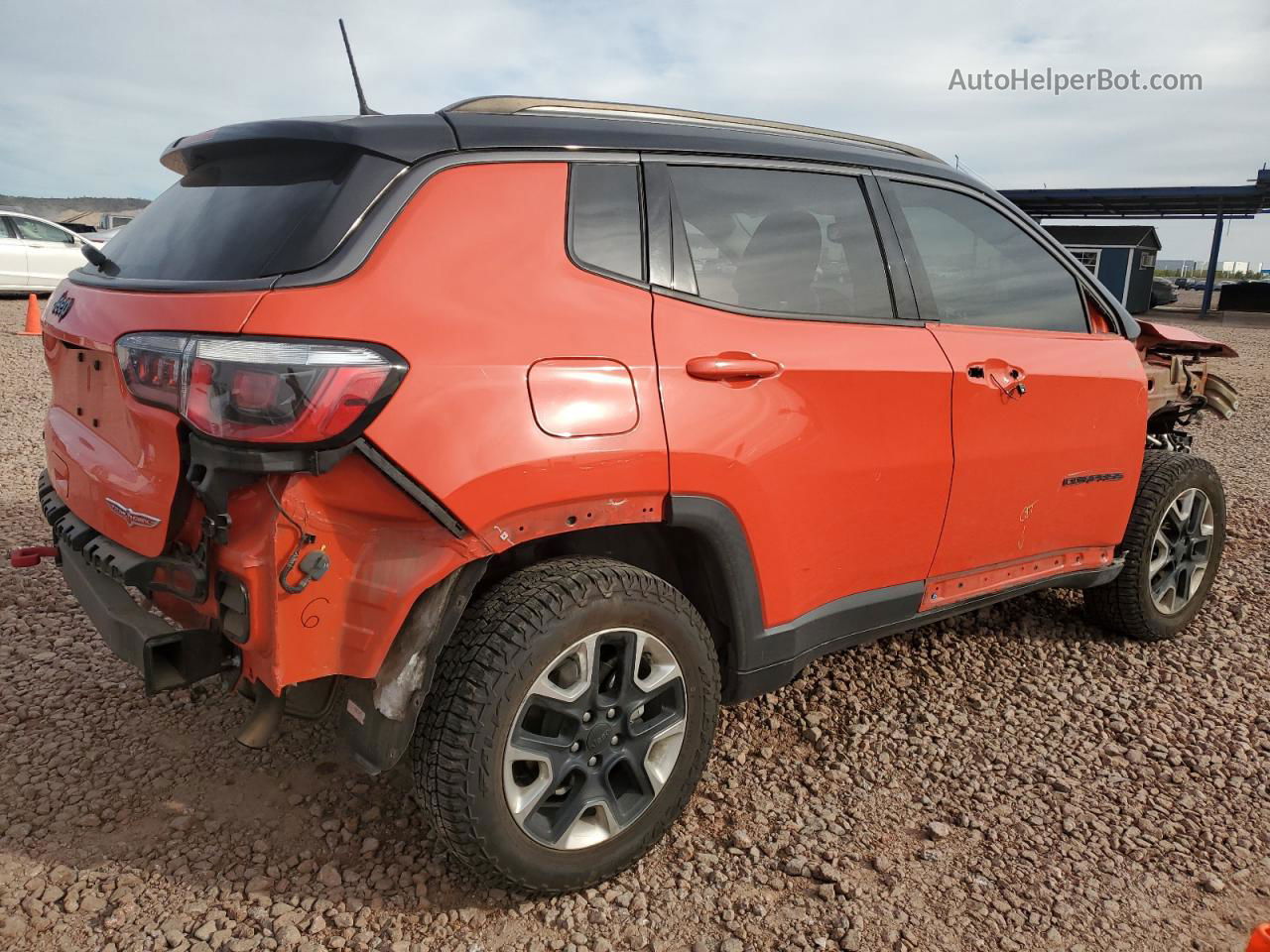 2018 Jeep Compass Trailhawk Orange vin: 3C4NJDDB9JT206752