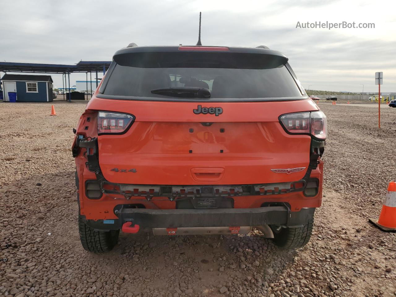 2018 Jeep Compass Trailhawk Orange vin: 3C4NJDDB9JT206752