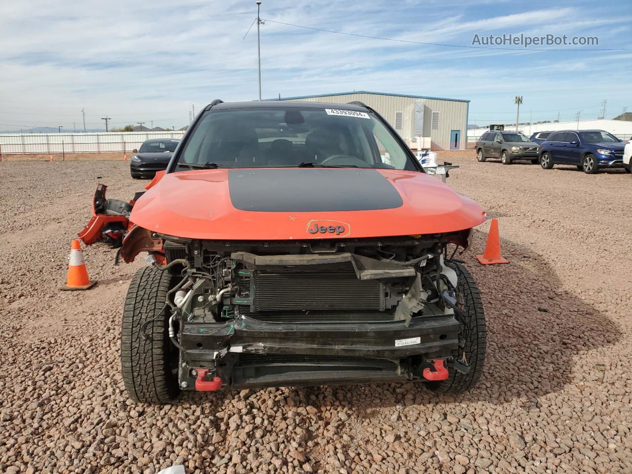 2018 Jeep Compass Trailhawk Orange vin: 3C4NJDDB9JT206752