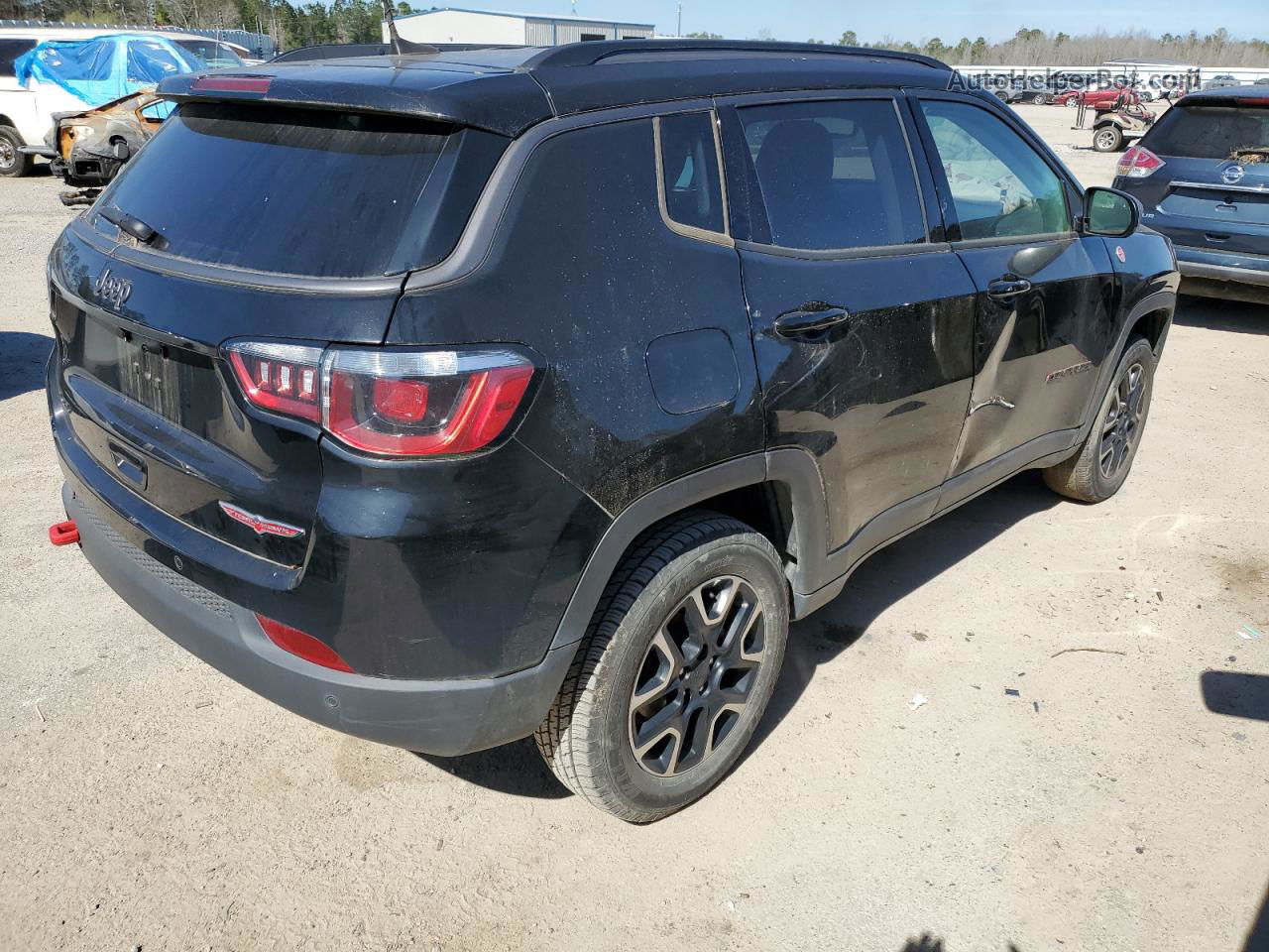 2018 Jeep Compass Trailhawk Black vin: 3C4NJDDB9JT485345