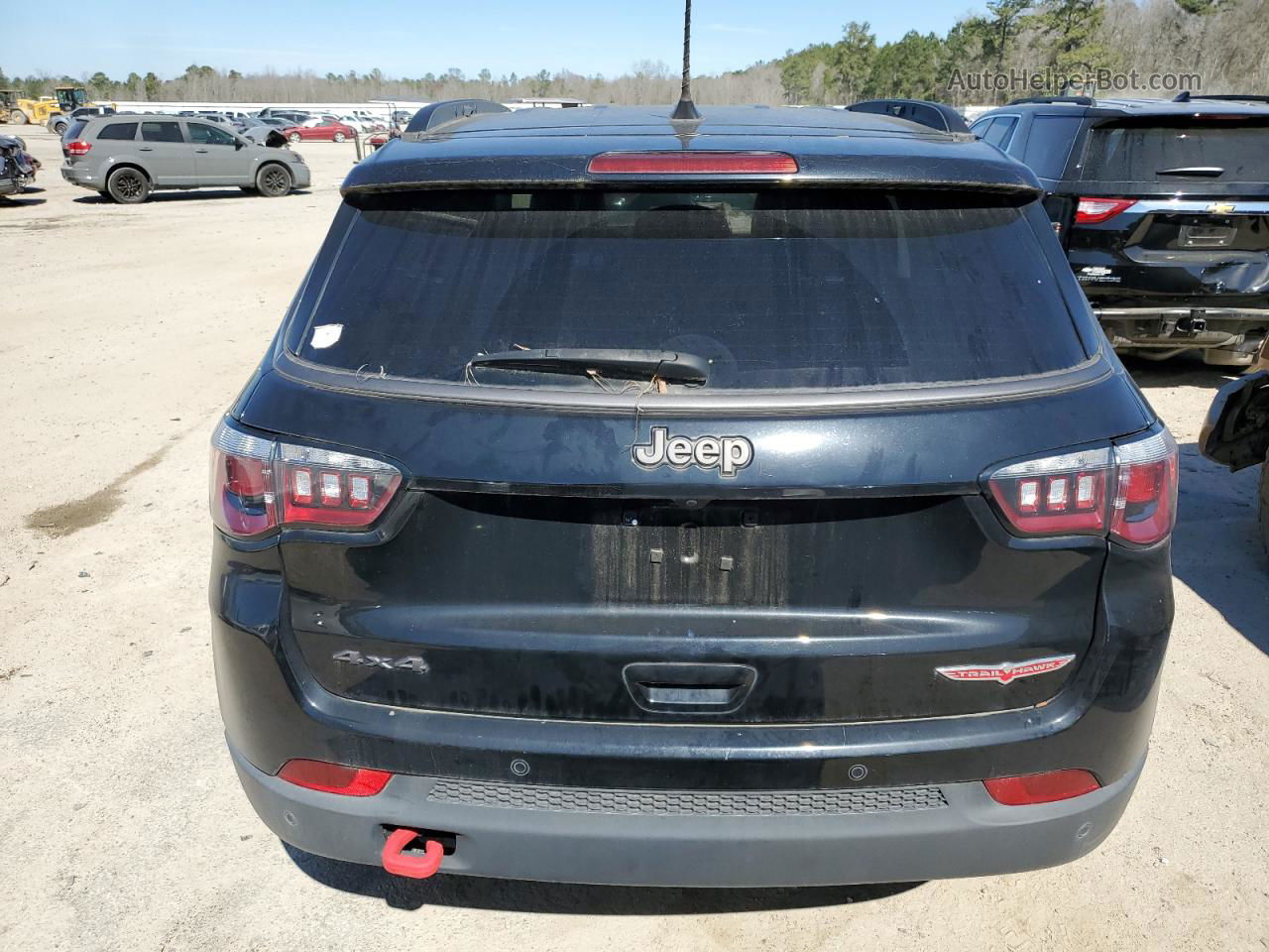 2018 Jeep Compass Trailhawk Black vin: 3C4NJDDB9JT485345