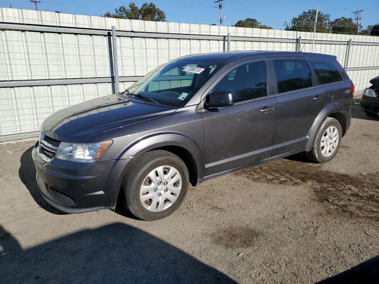 2014 Dodge Journey Se Gray vin: 3C4PDCAB0ET132500