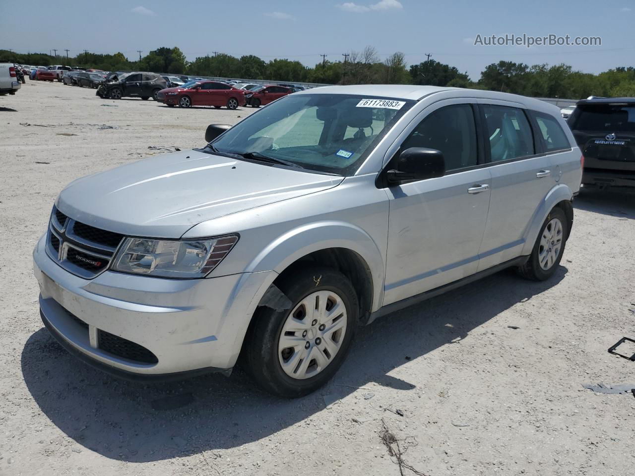 2014 Dodge Journey Se Серебряный vin: 3C4PDCAB0ET137308