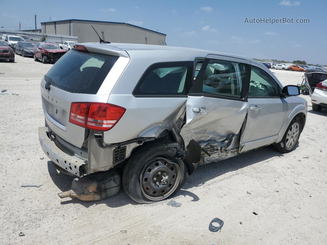 2014 Dodge Journey Se Серебряный vin: 3C4PDCAB0ET137308