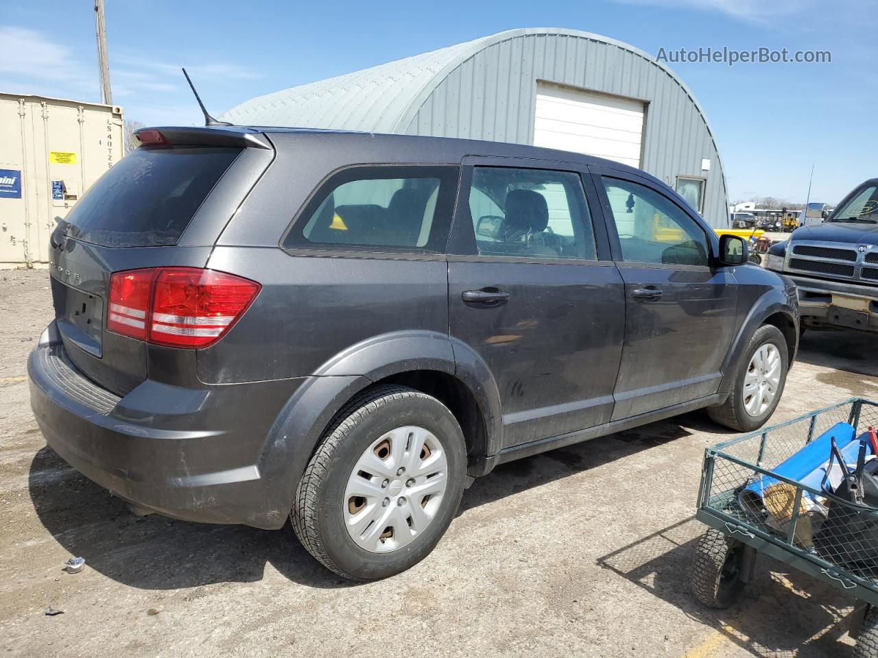 2014 Dodge Journey Se Gray vin: 3C4PDCAB0ET140709